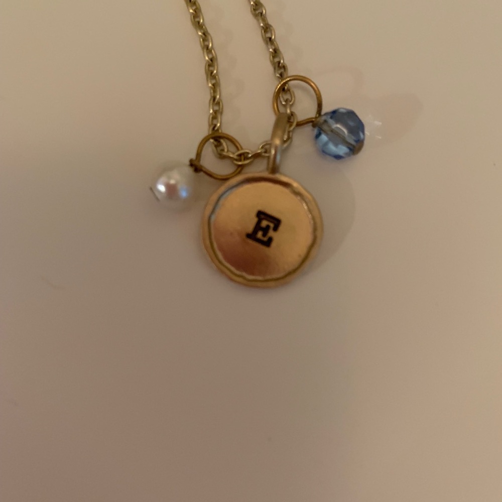 “E” necklace